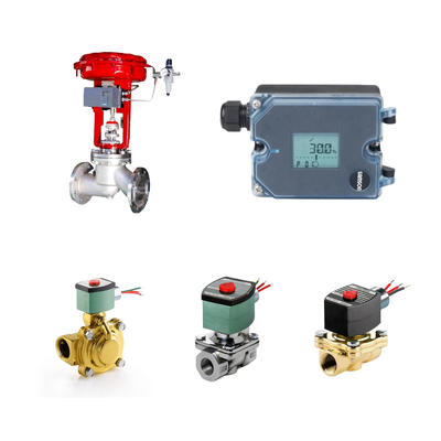 วาล์วควบคุมกับซัมสัน 3372 เครื่องดําเนินการกับซัมสัน 3725 Positioner ASCO วาล์ว solenoid