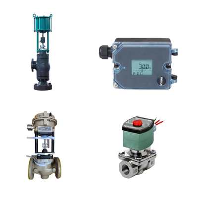 วาล์วควบคุมกับซัมสัน 3372 เครื่องดําเนินการกับซัมสัน 3725 Positioner ASCO วาล์ว solenoid