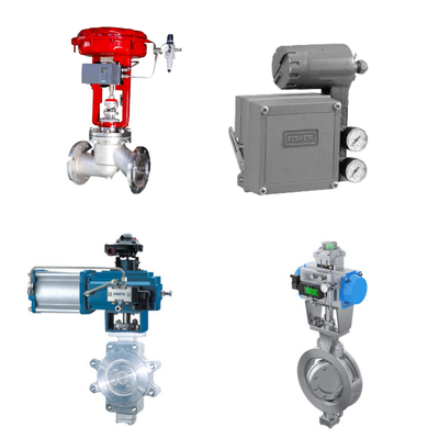 วาล์วควบคุม Pneumatic Wuzhong ที่มีชื่อเสียงของจีน กับ Fisher 3582I Positioner เป็น Positioner วาล์ว