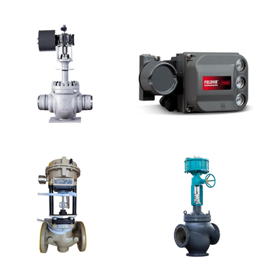 วาล์วควบคุมด้วย Fisher DVC6200 Positioner และ Fisher 67CFR กําหนดการกรอง