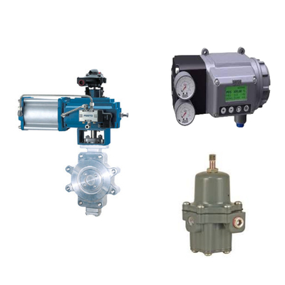 วาล์วควบคุมจีนที่มี Masoneilan SVI3 จิตอลวาล์วตําแหน่งและ Fisher 67CFR กําหนดการกรอง