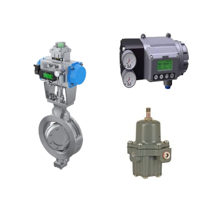 วาล์วควบคุมจีนที่มี Masoneilan SVI3 จิตอลวาล์วตําแหน่งและ Fisher 67CFR กําหนดการกรอง
