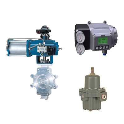 วาล์วควบคุมจีนที่มี Masoneilan SVI3 จิตอลวาล์วตําแหน่งและ Fisher 67CFR กําหนดการกรอง