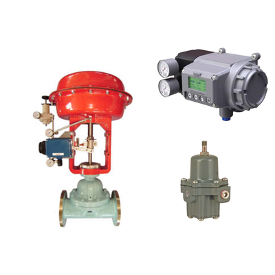 วาล์วควบคุมจีนที่มี Masoneilan SVI3 จิตอลวาล์วตําแหน่งและ Fisher 67CFR กําหนดการกรอง