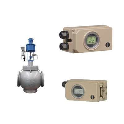 วาล์วควบคุมท่อระบายน้ําแบบกระบวน พร้อม Samson Electropneumatic 3730-3 Positioner และ Fisher 67CFR Filter Regulator