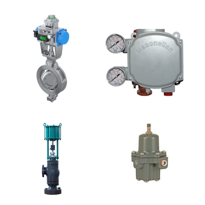 วาล์วควบคุมปนูเมติก กับ Masoneilan SVi1000 วาล์วดิจิตอล Positioner และ Fisher 67CFR กําหนดการกรอง