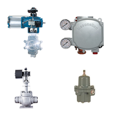 วาล์วควบคุมปนูเมติก กับ Masoneilan SVi1000 วาล์วดิจิตอล Positioner และ Fisher 67CFR กําหนดการกรอง