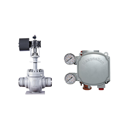 วาล์วควบคุม Wuzhong ของจีน พร้อมเครื่องตั้งวาล์วดิจิตอลคุณภาพสูง Masoneilan SVi1000