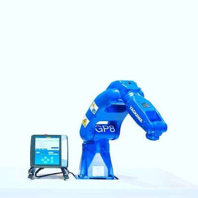 6 Axis Pick And Place Robotic Arm Yaskawa GP8 พร้อม CNGBS หุ่นยนต์จับสําหรับหุ่นยนต์รับมือวัสดุ