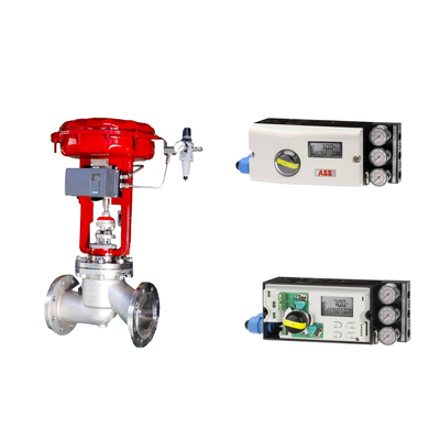 วาล์วควบคุมปนิวเมติกด้วย ABB TZIDC-200 Positioner และ Rotork Limit Switch