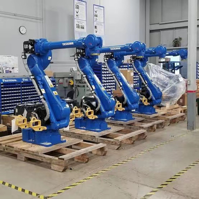 อุตสาหกรรม Yaskawa หุ่นยนต์แขน GP180 กับ CNGBS จับเป็นเครื่องทําพัลเล็ต