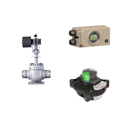 วาล์วควบคุม Pneumatic ด้วยการสื่อสารที่แข็งแรง Samson Electropneumatic 3730-3 และ samson 4763 positioner