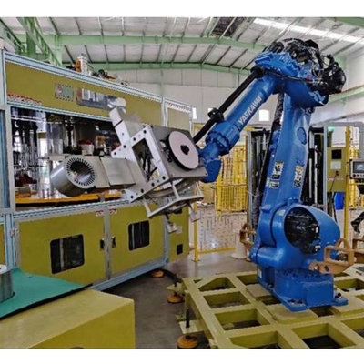 Yaskawa Robot Arm 6 Axis GP180 พร้อม CNGBS เครื่องจับหุ่นยนต์ที่กําหนดเองสําหรับหุ่นยนต์รับมือ pallet