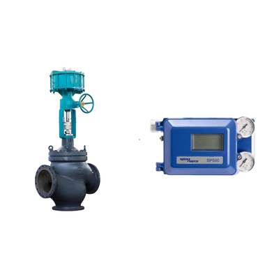 วาล์วปนิวเมติกด้วย Spirax Sarco Smart Valve Positioner SP500 และ EMERSON ปิดขีดจํากัด