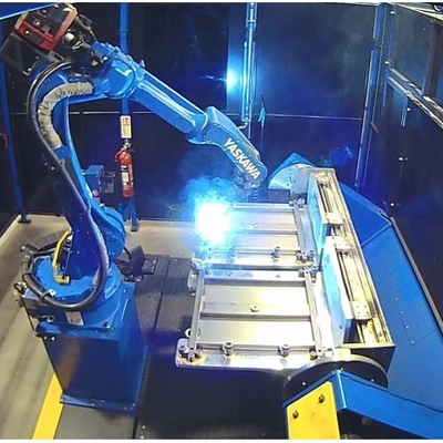 การปั่น 6 แกน แอร์มหุ่นยนต์ Yaskawa AR700 รวมกับ CNGBS หุ่นยนต์ จับสําหรับการจัดการหุ่นยนต์