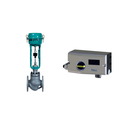 วาล์วปนิวเมติกที่มี Spirax Sarco Smart Valve Positioner SP7-10-11 และ Fisher 67CFR กําหนดการกรอง