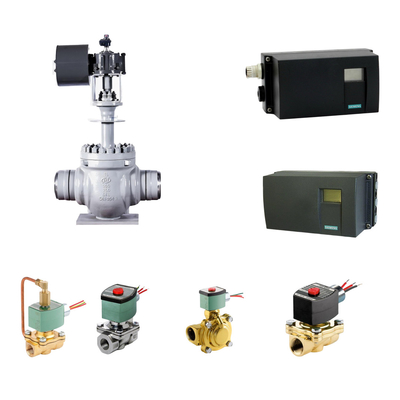 เครื่องตั้งตําแหน่งปั๊มควบคุมปนูเมติก Siemens SIPART PS2 และ Emerson-ASCO 210 ปั๊มซอลีนอยด์