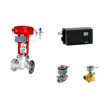 เครื่องตั้งตําแหน่งปั๊มควบคุมปนูเมติก Siemens SIPART PS2 และ Emerson-ASCO 210 ปั๊มซอลีนอยด์