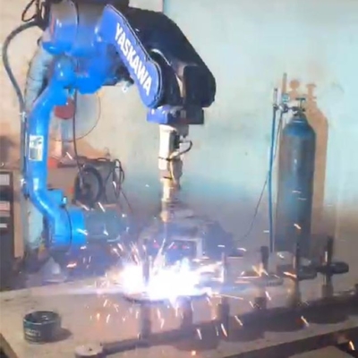 6 Axis การปั่นหุ่นยนต์แขน Yaskawa AR2010 กับ CNGBS เสื้อผ้าหุ่นยนต์สําหรับหุ่นยนต์ปั่นอัตโนมัติ