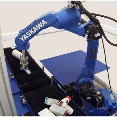 6 Axis Robotic Arm Yaskawa GP25-12 พร้อม CNGBS Robot Guide Rail สําหรับการจัดการอัตโนมัติหุ่นยนต์