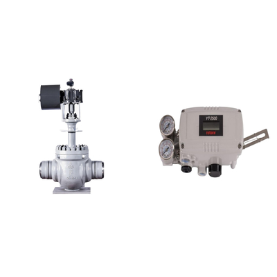 วาล์วควบคุม Pneumatic ด้วย Rotork YT-2500 ของเดิม Smart Valve Positioner และ Fisher 67CFR กําหนดการกรอง
