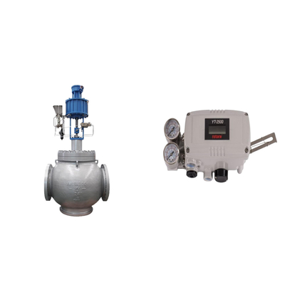 วาล์วควบคุม Pneumatic ด้วย Rotork YT-2500 ของเดิม Smart Valve Positioner และ Fisher 67CFR กําหนดการกรอง