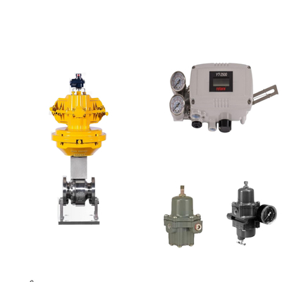 วาล์วควบคุม Pneumatic ด้วย Rotork YT-2500 ของเดิม Smart Valve Positioner และ Fisher 67CFR กําหนดการกรอง