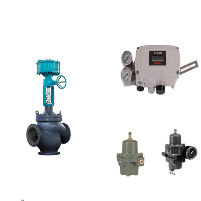 วาล์วควบคุม Pneumatic ด้วย Rotork YT-2500 ของเดิม Smart Valve Positioner และ Fisher 67CFR กําหนดการกรอง