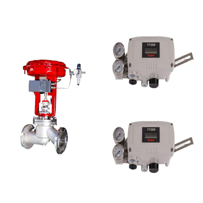 วาล์วควบคุม Pneumatic ด้วย Rotork YT-2500 ของเดิม Smart Valve Positioner และ Fisher 67CFR กําหนดการกรอง