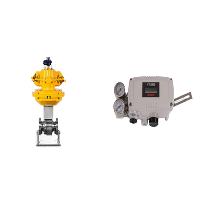 วาล์วควบคุม Pneumatic กับ Rotork YT-2500 อริจินัล สมาธิวาล์ Positioner และ Masoneilan 78-40 กําหนดการกรอง