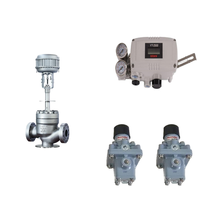 วาล์วควบคุม Pneumatic กับ Rotork YT-2500 อริจินัล สมาธิวาล์ Positioner และ Masoneilan 78-40 กําหนดการกรอง