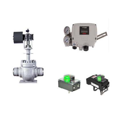วาล์วควบคุม Pneumatic กับ Rotork YT-2500 ของเดิม Smart Valve Positioner และ Rotork ปรับขอบเขต