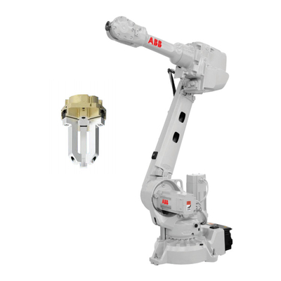 6 Axis Robot Arm ABB IRB1600-10/1.45 พร้อมมือจับ CNGBS เป็นหุ่นยนต์อุตสาหกรรมสําหรับการจัดการ