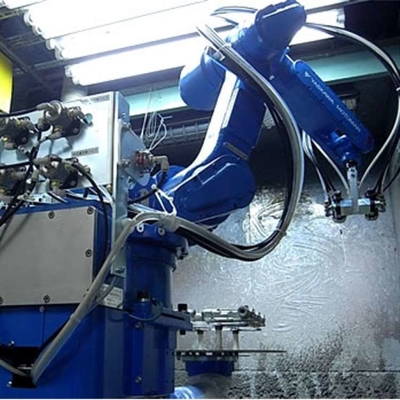 การทาสีรถยนต์ แขนหุ่นยนต์ 6 แกน Yaskawa MPX1150 พร้อม CNGBS หุ่นยนต์ จับสําหรับการทาสีหุ่นยนต์ผนัง