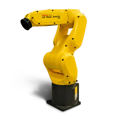 FANUC LR Mate 200iD 6 Axis Industrial Robot Arm With CNGBS Gripper สําหรับการประกอบเครื่อง