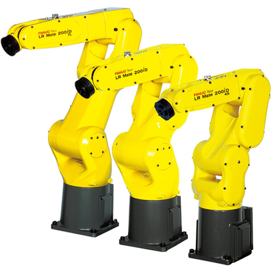 FANUC LR Mate 200iD 6 Axis Industrial Robot Arm With CNGBS Gripper สําหรับการประกอบเครื่อง