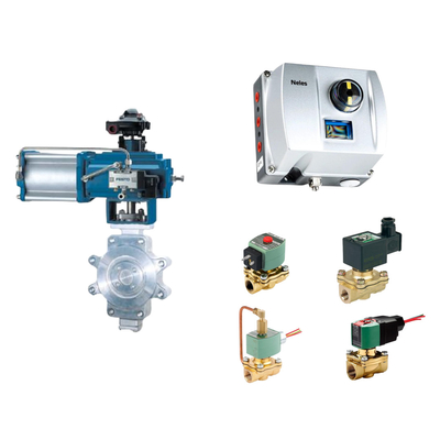 วาล์วควบคุมอากาศของจีน Neles ND9000 จิตใจวาล์ว Positioner กับ Asco Solenoid วาล์ว