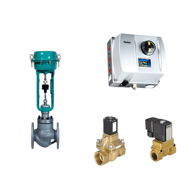 วาล์วควบคุม Pneumatic จีนกับ Neles ND9000 ที่ตั้งวาล์วที่ปัญญาและ Burkert วาล์ว Solenoid