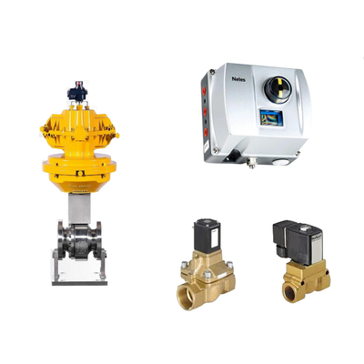 วาล์วควบคุม Pneumatic จีนกับ Neles ND9000 ที่ตั้งวาล์วที่ปัญญาและ Burkert วาล์ว Solenoid