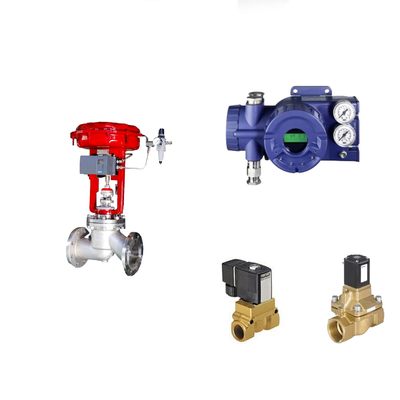 วาล์วควบคุม Pneumatic จีนกับ Foxboro อัจฉริยะแท้ SRD960 วัลล์ว Positioner และ Burkert วัลล์ว Solenoid