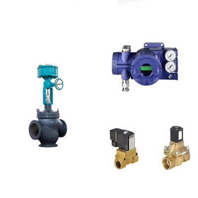 วาล์วควบคุม Pneumatic จีนกับ Foxboro อัจฉริยะแท้ SRD960 วัลล์ว Positioner และ Burkert วัลล์ว Solenoid