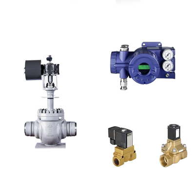 วาล์วควบคุม Pneumatic จีนกับ Foxboro อัจฉริยะแท้ SRD960 วัลล์ว Positioner และ Burkert วัลล์ว Solenoid