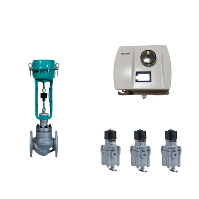 วาล์วควบคุม Pneumatic จีน ด้วย Neles อัจฉริยะแท้ ND7000 วัลล์ว Positioner และ EMERSON ปุ่มกําหนด