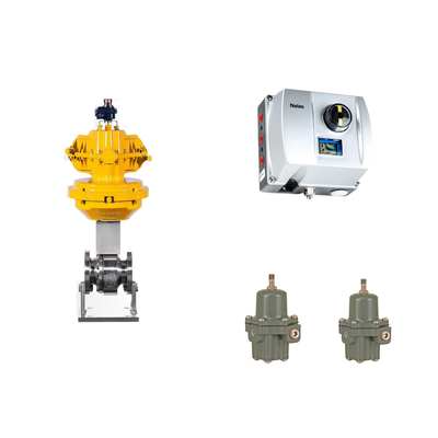 วาล์วควบคุมปนูมาติกของจีน Neles ND9000 อินเทลเลนท์วาล์ว Positioner กับ Fisher 67CFR กําหนดการกรอง