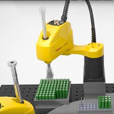 มินิ Scara Robot SR-3iA Of 4 Axis Industrial Manipulator สําหรับการประกอบและการจัดการวัสดุ