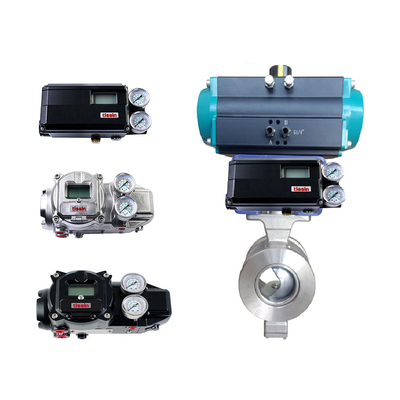 วาล์วควบคุมไฟฟ้าที่มี Tissin Smart Valve Positioner TS700 ซีรีส์ Pneumatic Positioners และ Asco Solenoid Valve
