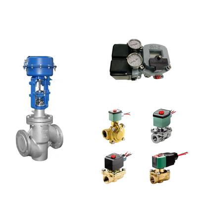 วาล์วควบคุม Pneumatic จีนกับ Masoneilan SVI2-21123121 วาล์ว Positioner และ ASCO วาล์ว Solenoid