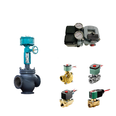 วาล์วควบคุม Pneumatic จีนกับ Masoneilan SVI2-21113111 วาล์ว Positioner และ ASCO วาล์ว Solenoid