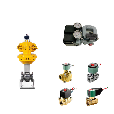 วาล์วควบคุม Pneumatic จีนกับ Masoneilan SVI2-21113111 วาล์ว Positioner และ ASCO วาล์ว Solenoid