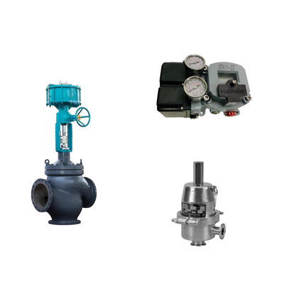วาล์วควบคุม Pneumatic จีนกับ Masoneilan SVI2-21113111 วาล์ว Positioner และ Fisher SR5 วาล์วควบคุมความดัน